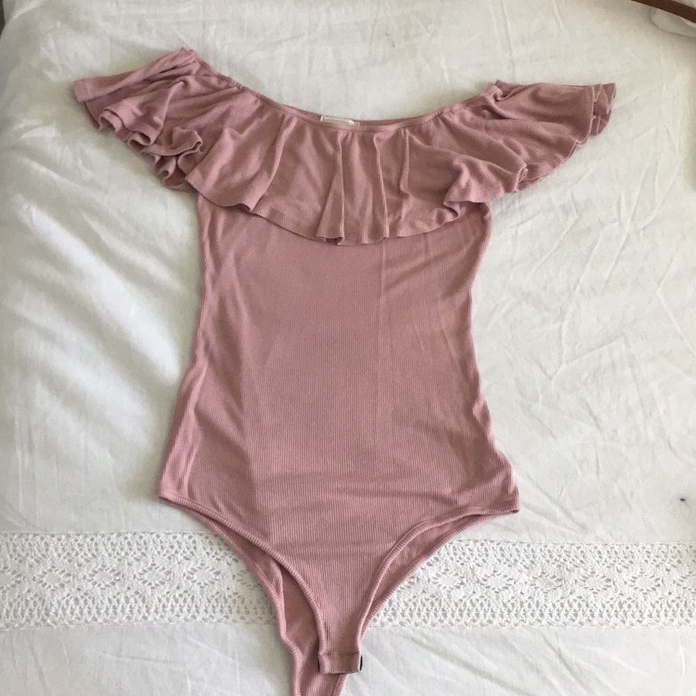 Pink body suite